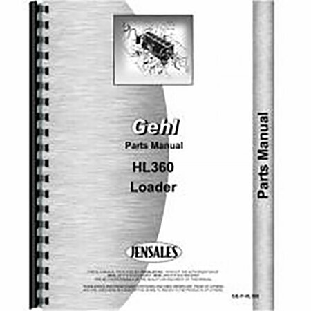 AFTERMARKET Parts Manual (Chassis Only) fits Gehl HL360 Skid Steer RAP72449